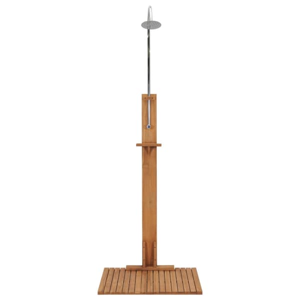 Trädgårdsdusch 75x75x210 cm massiv teak