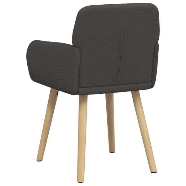 Matstolar 2 pcs Bouclé Mörkgrå 59 x 57 x 85 cm
