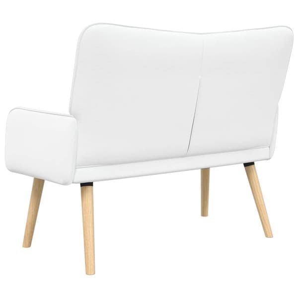 Tvåsitssoffa Vit 115 x 61 x 87 cm tyg