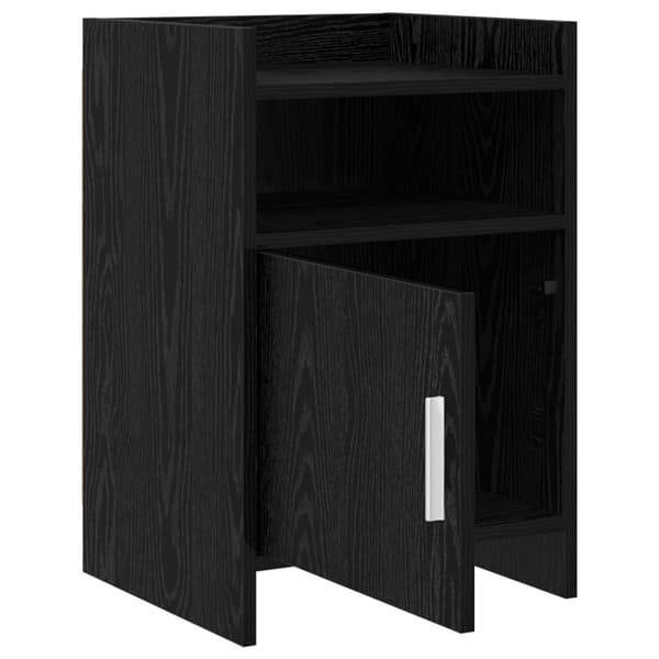 Sängbord Svart ek 40 x 36 x 60 cm Konstruerat trä