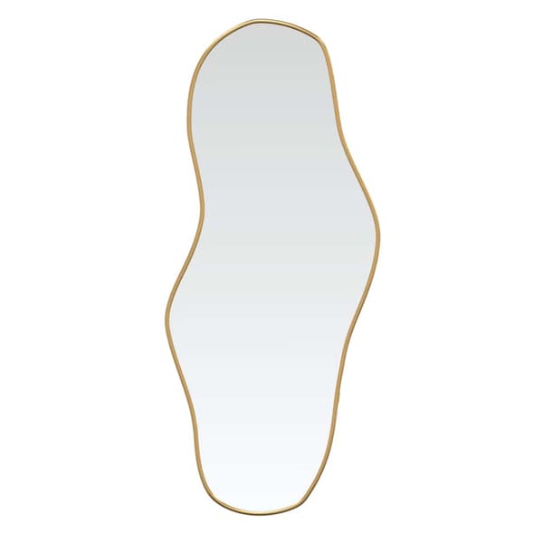 Väggspegel guld 80x35 cm