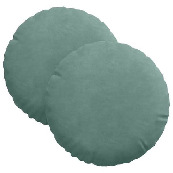 Sittkuddar 2 pcs Havgrön Ø30 x 13 cm Sammet