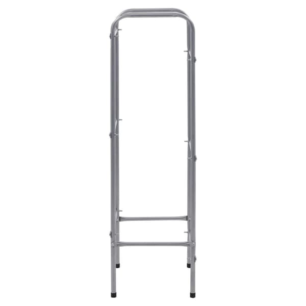Förvaringshylla för 3 backar silver 50x33x116 cm stål
