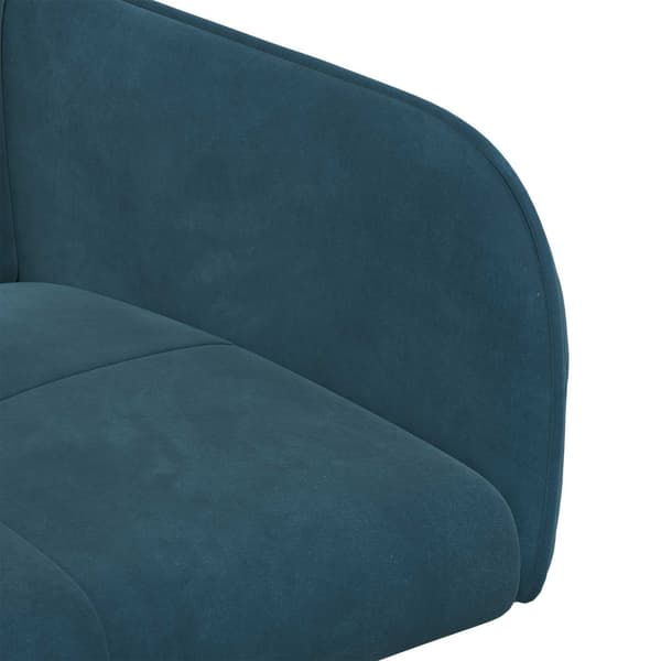 Matstolar 2 pcs Sammet Blå 59 x 56,5 x 86 cm