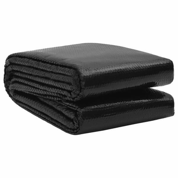 Pooltäcke Svart 600 cm PE