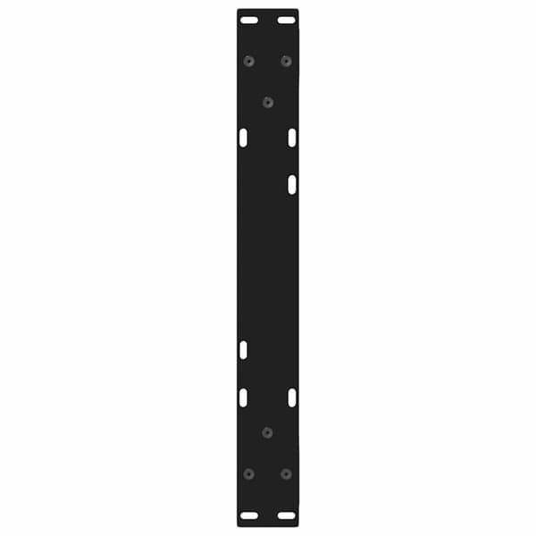 Soffbordsben 2 st svarta 50x(30-31,3) cm stål