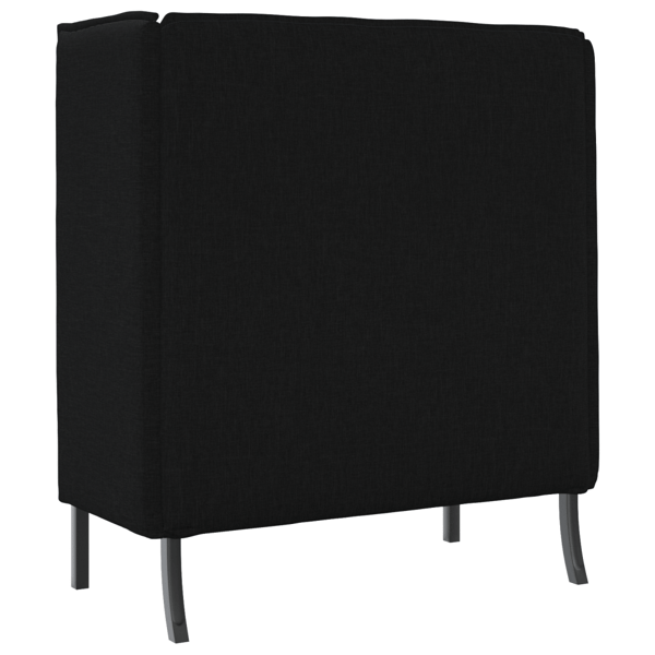 Hög Ryggsoffa 101cm Svart tyg