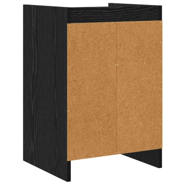 Sängbord Svart ek 40 x 36 x 60 cm Konstruerat trä