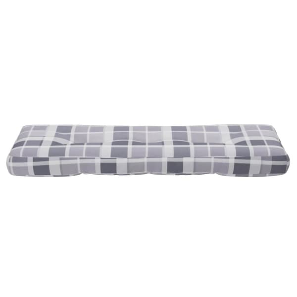 Palldyna grårutig 120x40x12 cm tyg