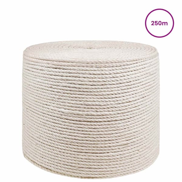 Jutegarn 4 Vit 100% Tossa jute