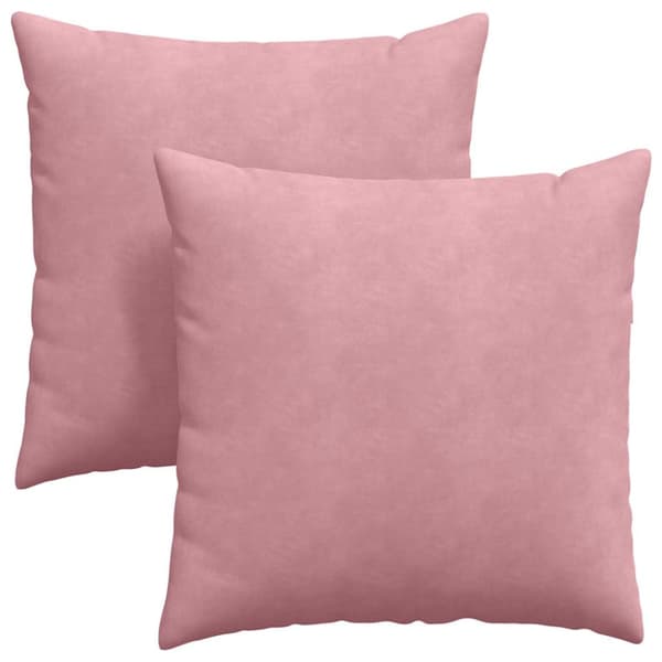 Sofakuddar 2 pcs Rosa 80 x 80 cm Kordread tyg
