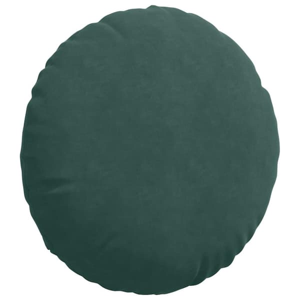 Sittkuddar 2 pcs Mörkgrön Ø50 x 19 cm Sammet