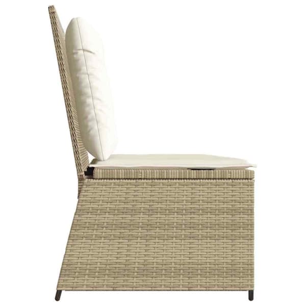 Trädgårdsbänk Beige konstrotting