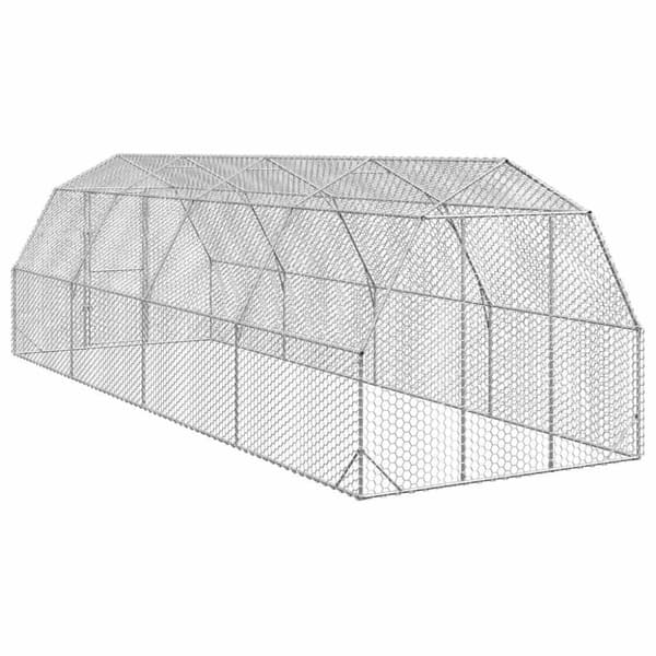 Hönsgård 2,5x8x2,25 m galvaniserat stål