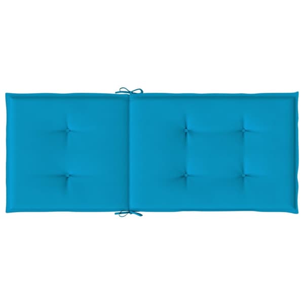 Stolsdynor 6 st blå 120x50x3 cm tyg