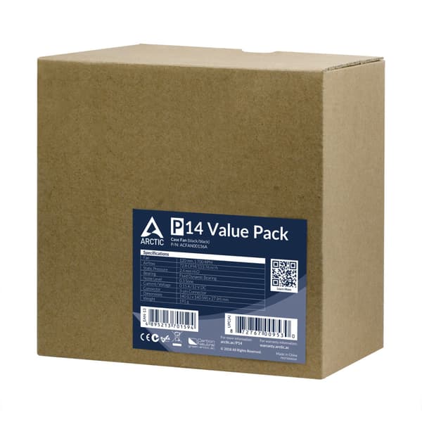 ARCTIC P14 Value Pack - lådfläkt