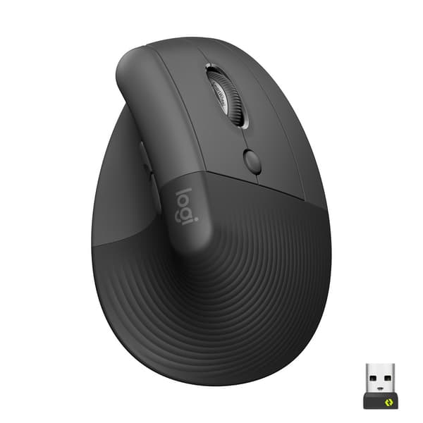 Logitech Lift datormöss högerhand Trådlös RF + Bluetooth Optisk 4000 DPI