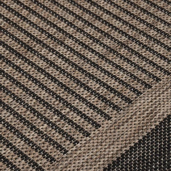 Utomhusmatta plattvävd 200x280 cm mörkbrun
