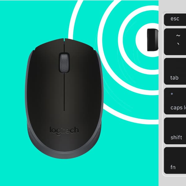 Logitech B170 Black Bp datormöss Ambidextrous RF Trådlös Optisk