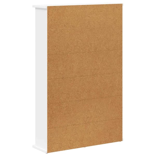 CD Skåp Vit 60 x 17 x 92 cm Konstruerat trä