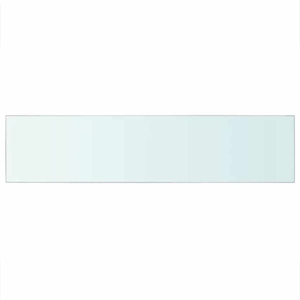 Hyllplan 2 st glas genomskinlig 110x25 cm