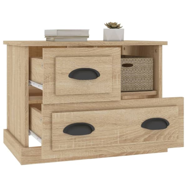 Sängbord sonoma-ek 60x39x45 cm