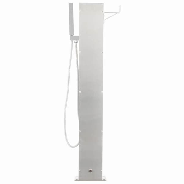 Utedusch 110 cm rostfritt stål