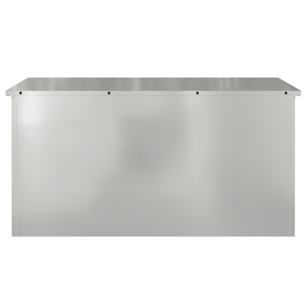 Utomhusförvaringslåda Silver 100 x 50,5 x 50 cm Stål