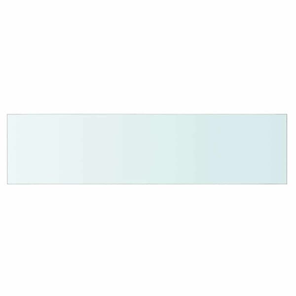 Hyllplan glas genomskinlig 80x20 cm