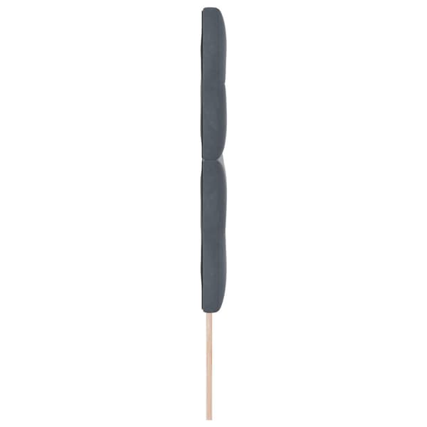 Huvudgavel Mörkgrå 144 cm Sammet