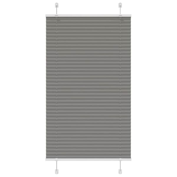Plisserad persienn antracit 70x150cm tyg bredd 69,4cm polyester