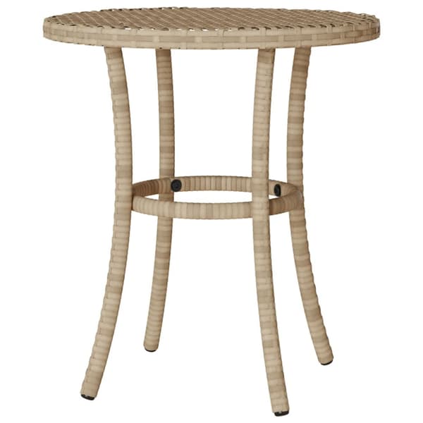 Bistrogrupp med dynor 3 delar beige konstrotting