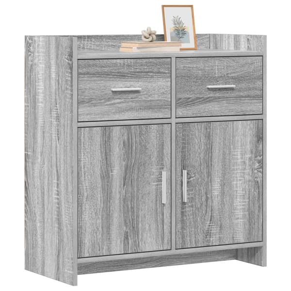 Sideboard Grå Sonoma 75 x 36 x 80 cm Konstruerat trä