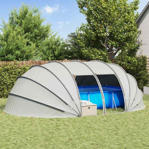 Pooltält Dome Grå 538 x 440 x 204 cm