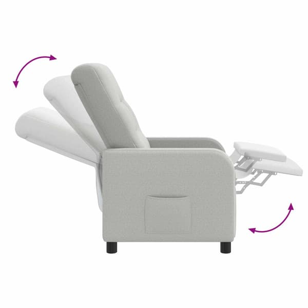 Recliner Moln Grå Tyg