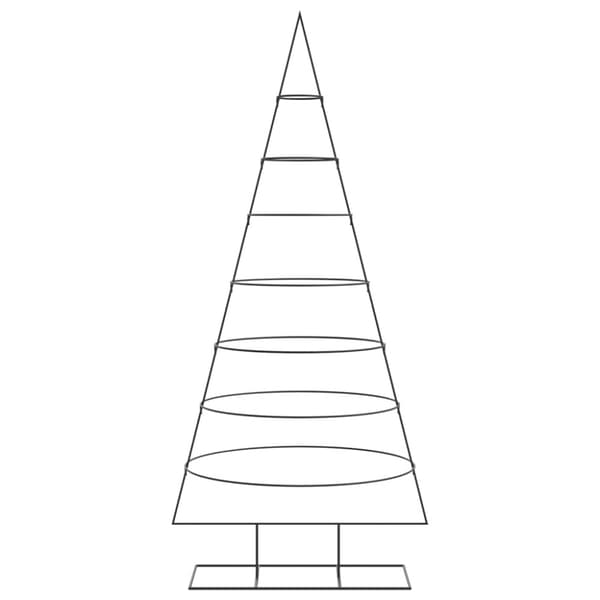 Julgran i metall svart 210 cm