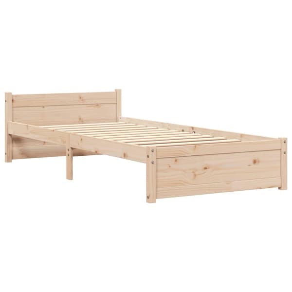Sängram massivt trä 75x190 cm