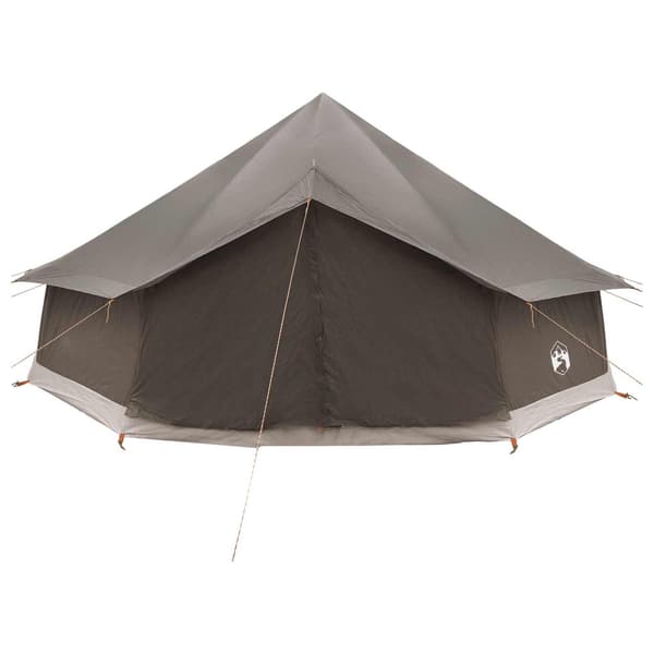 Tipi Tält Brun Grå 600 x 600 x 350 cm Polyester och Stål