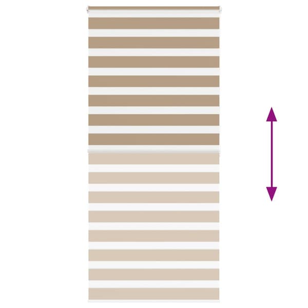 Rullgardin zebra 115x200 cm tyg bredd 110,9 cm polyester