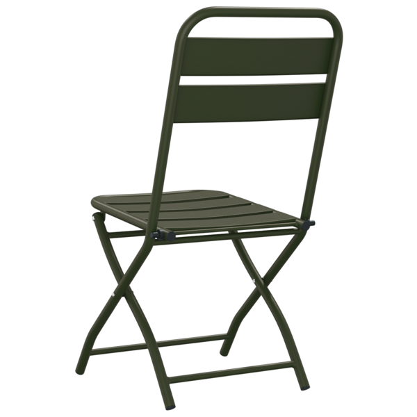 Fällstol för trädgård 2 pcs Grön 42 x 52 x 82cm