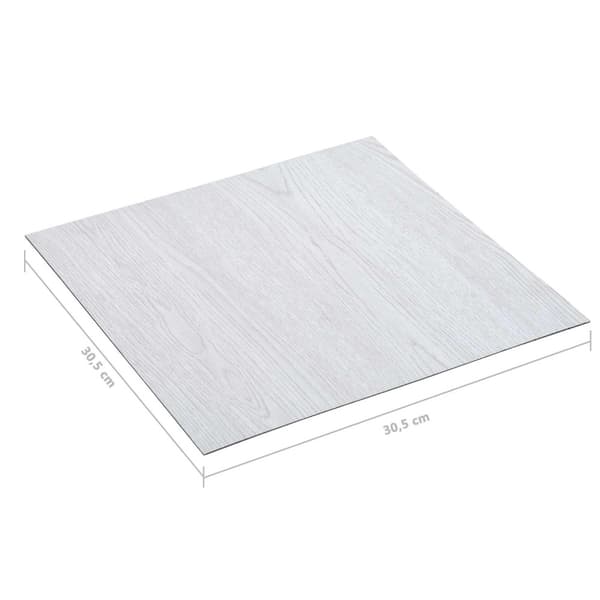 Golvplankor 55 pcs Vit 5,11 m² PVC