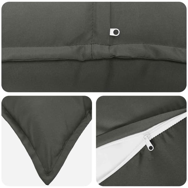 Kuddöverdrag 6 st HOUTEN Antracit 80 x 80 cm Polyester