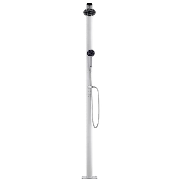 Trädgårdsdusch 215 cm aluminium