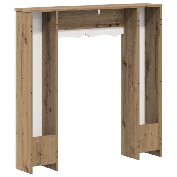 Eldstadsram Artisan-ek 102 x 20 x 102 cm Konstruerat trä