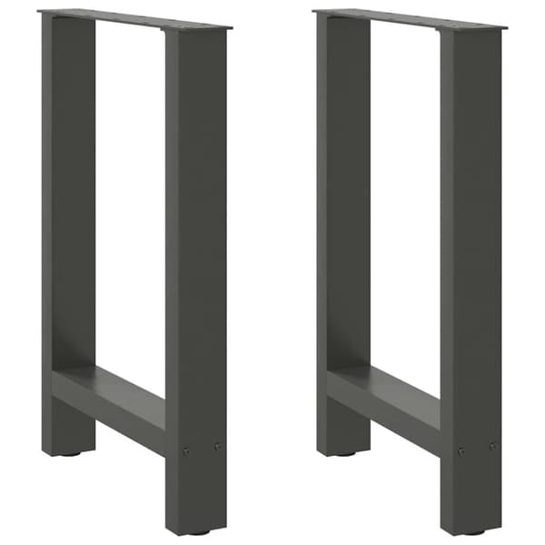 Matbordsben antracit 2 st 60x(72-73) cm stål