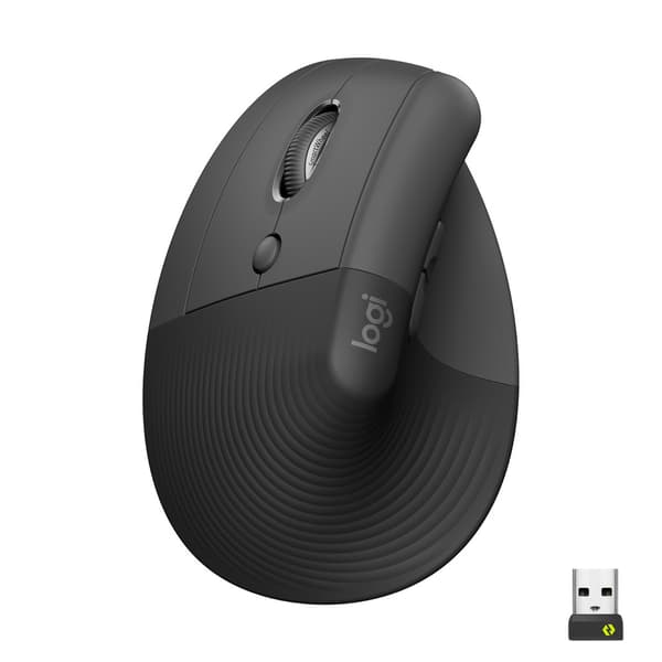Logitech Lift datormöss vänster hand Trådlös RF + Bluetooth Optisk 4000 DPI