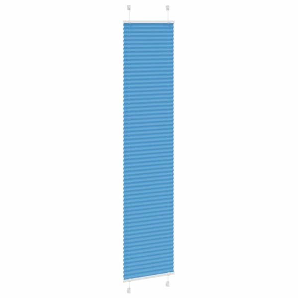Plisserad persienn blå 40x200cm tyg bredd 39,4cm polyester