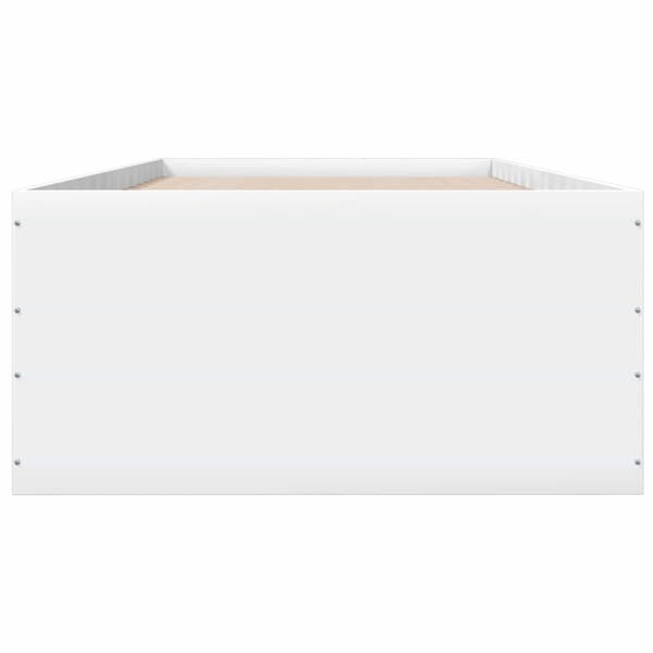Golvsängsram Vit 80 x 200 cm Konstruerat trä