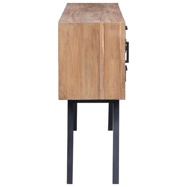 Sidoskåp 110x30x75 cm massiv teak