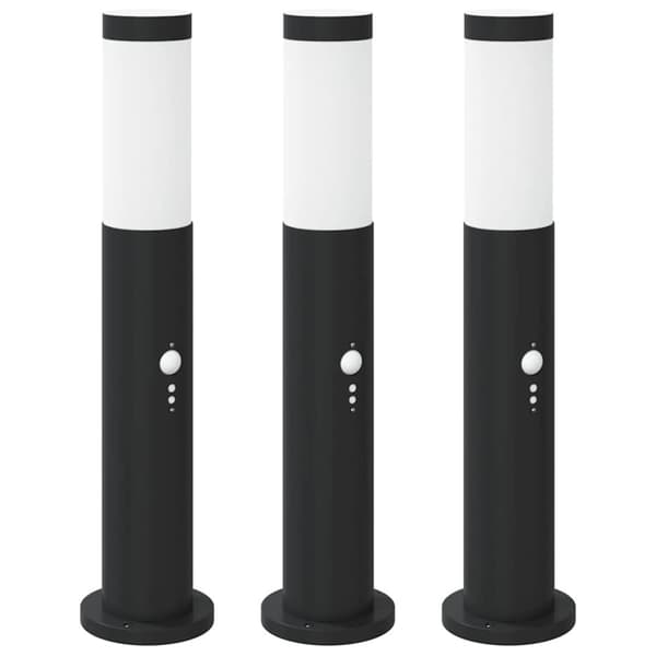 Pollare med sensor 3 st 50 cm rostfritt stål IP44